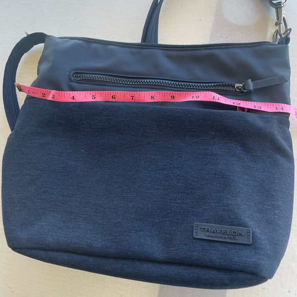 Travelon Navy Antitheft Crossbody Bag - Picture 5 of 6
